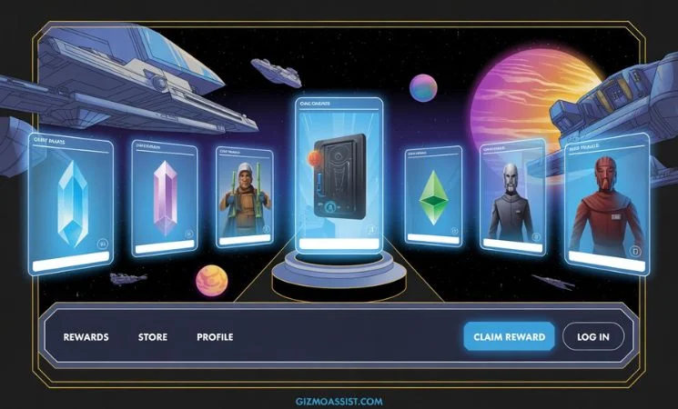 Daily Free Rewards in the SWGOH Webstore