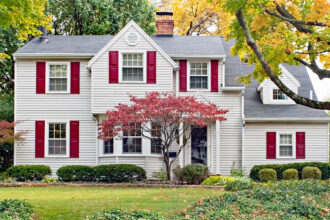 Trees in Front of House